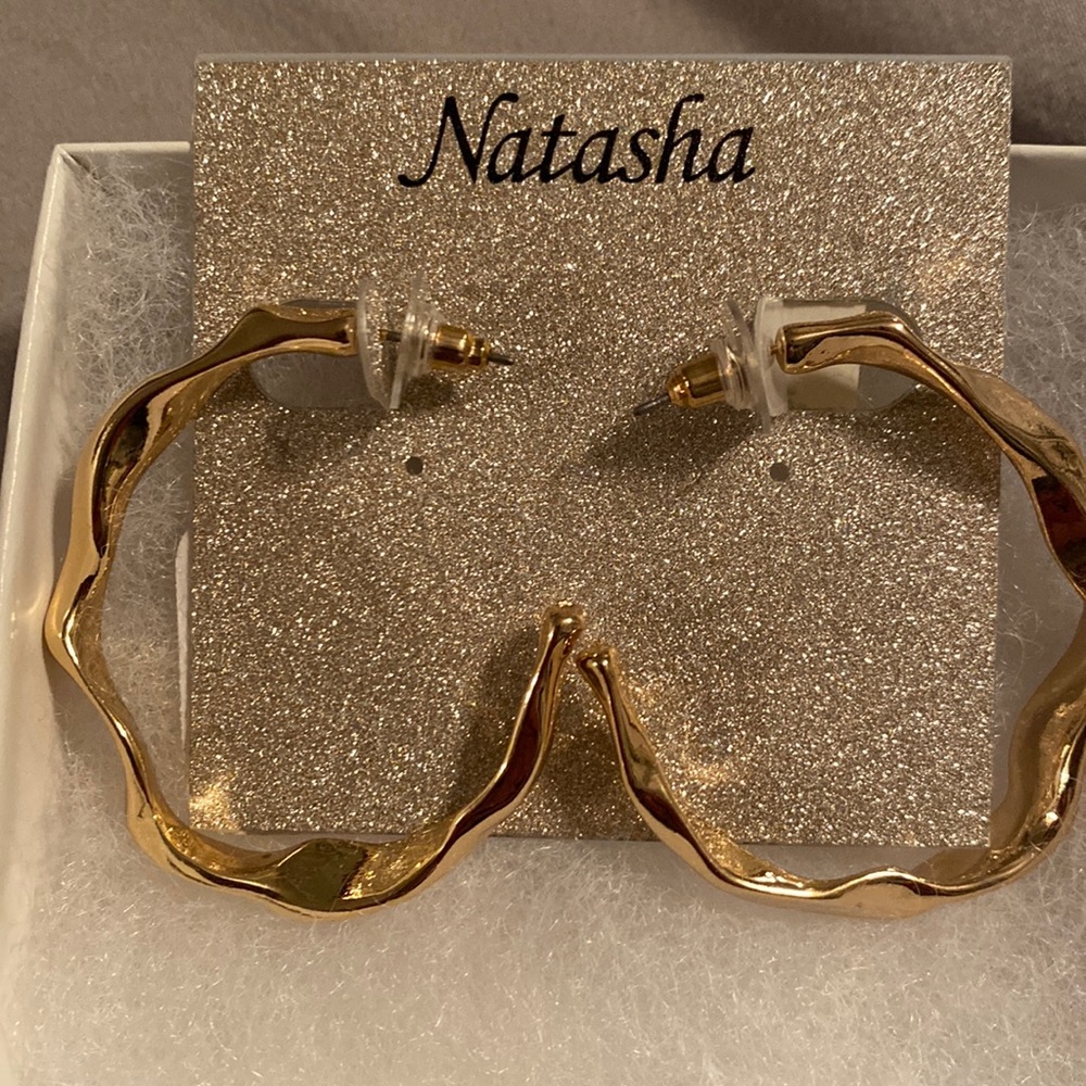 Natasha gold hoops